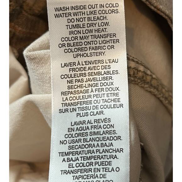 Frame Jeans Le Super High Nectarine Plaid Straight brown size 32 - Picture 8 of 9